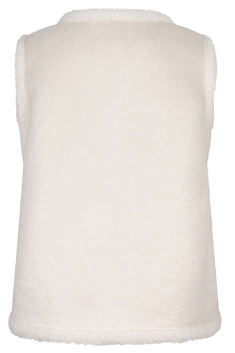 Lofty Manner witte dames gilet | Achteraanzicht