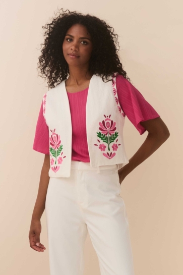 Lofty Manner Vest GILET SABRA QD43 100 white