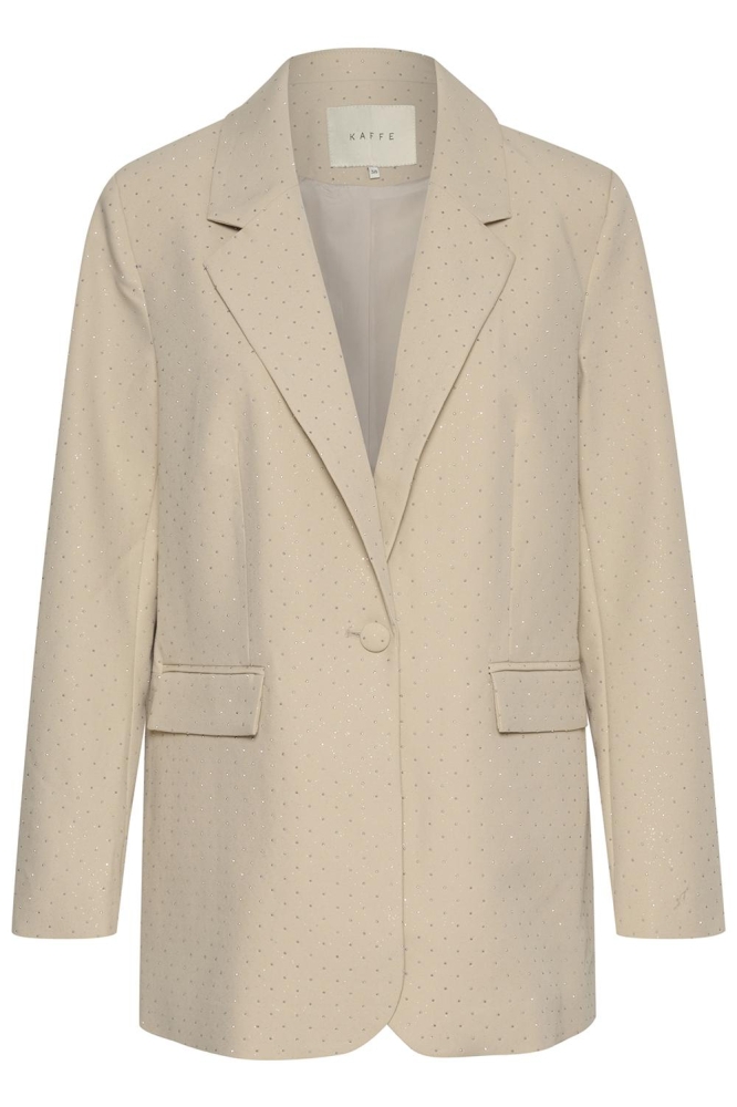 Kaffe beige dames blazer | Vooraanzicht