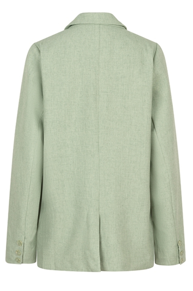 Lofty Manner groene dames blazer | Achteraanzicht