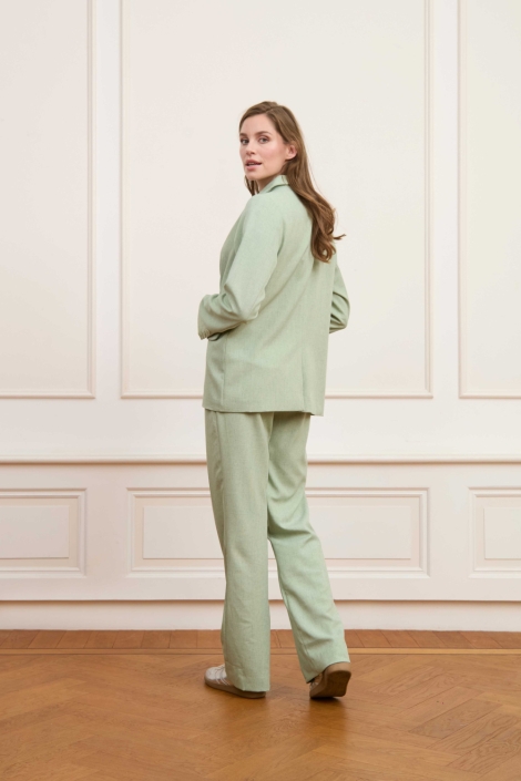 Lofty Manner groene dames blazer | Model