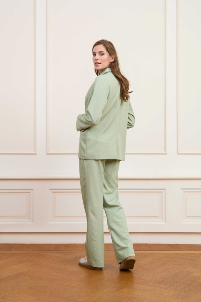 Lofty Manner groene dames blazer | Model