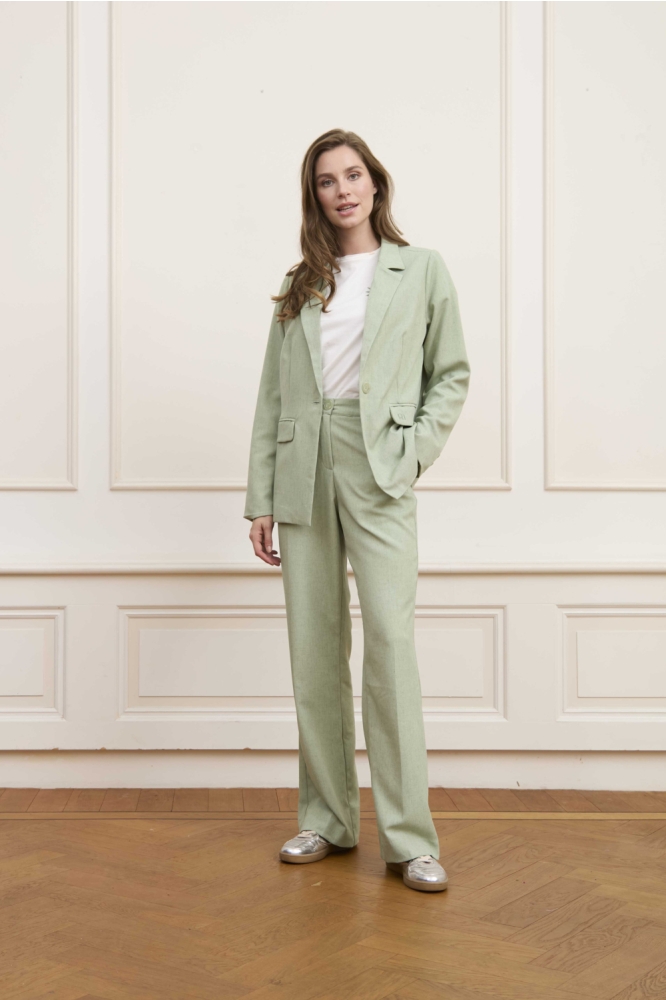 Lofty Manner groene dames blazer | Model