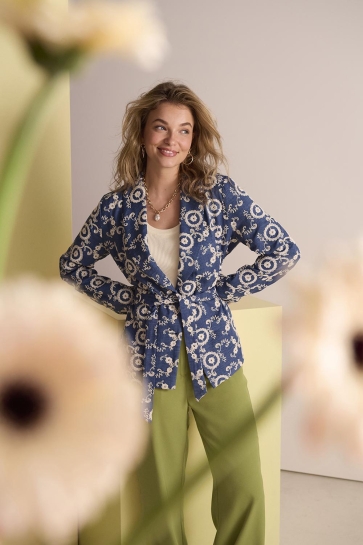 Ydence Blazer KIMONO KELLY SS2532 169 DENIM BLUE