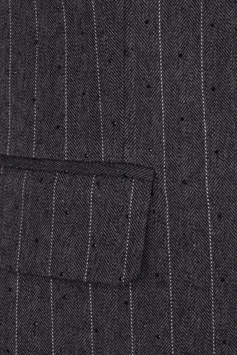 EsQualo grijze dames blazer | Close up