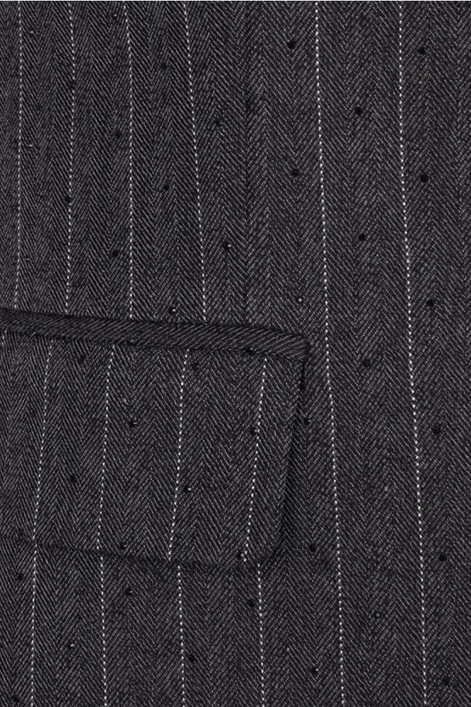 EsQualo grijze dames blazer | Close up