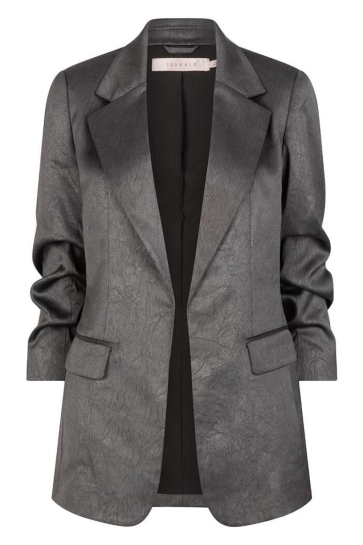 EsQualo Blazer BLAZER SHIMMER CRINKLE W25 10742 020 anthracite