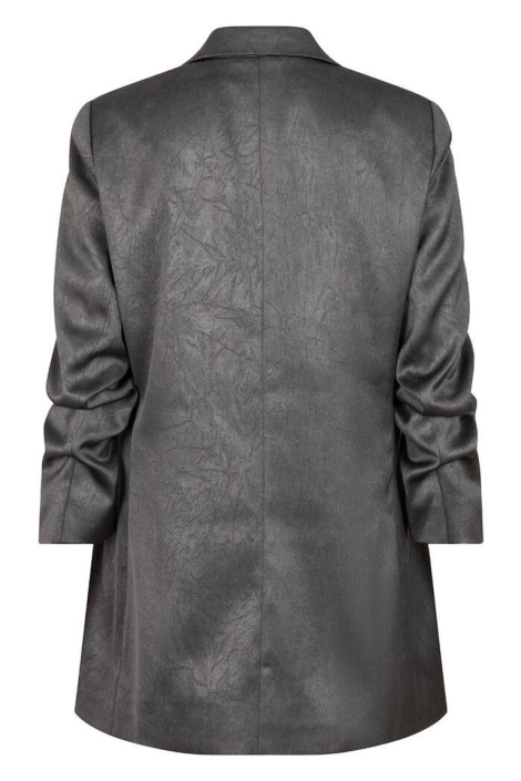 EsQualo grijze dames blazer | Achteraanzicht