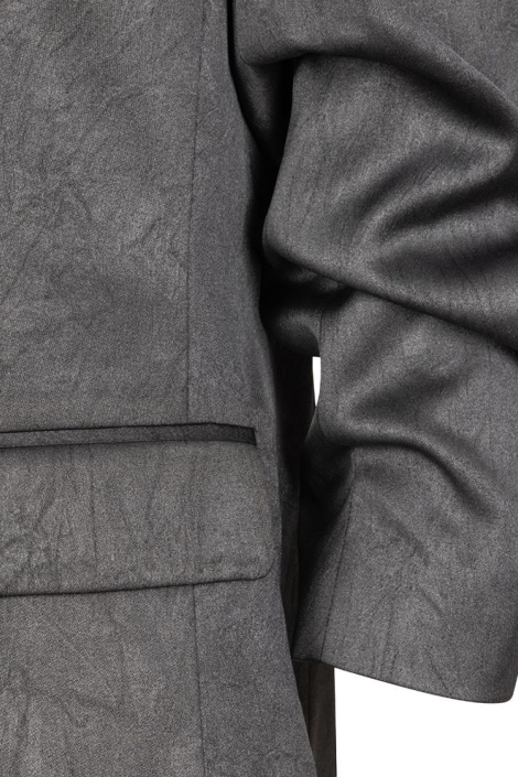 EsQualo grijze dames blazer | Close up