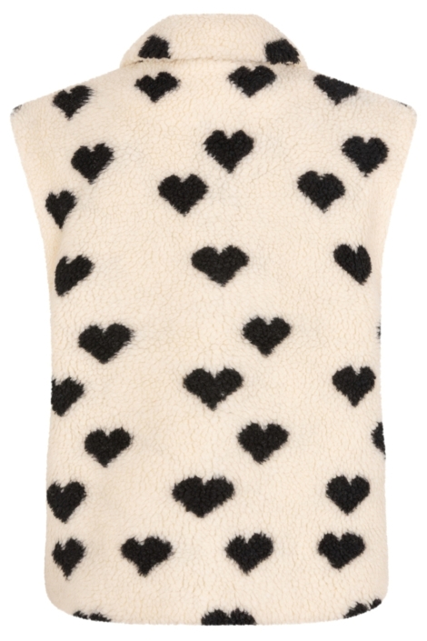 Lofty Manner beige dames gilet | Achteraanzicht