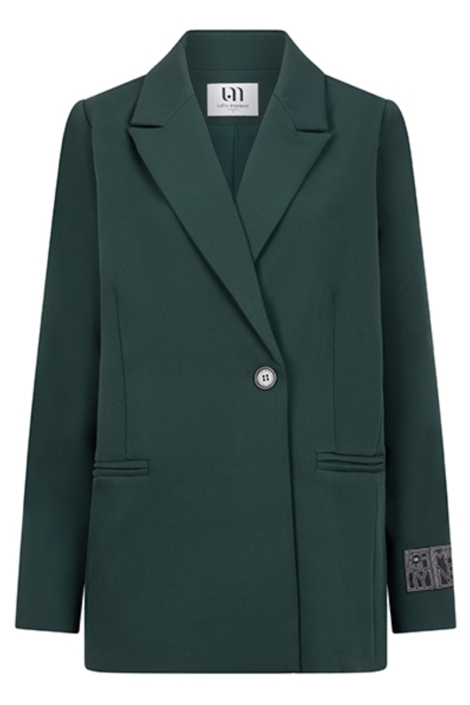 Lofty Manner groene dames blazer | Vooraanzicht