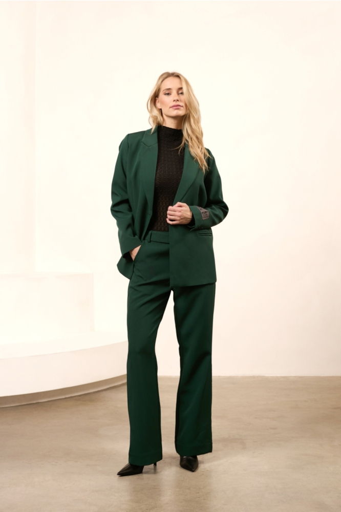 Lofty Manner groene dames blazer | Model
