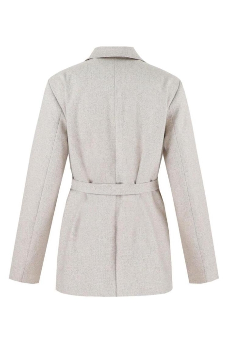 C&S The Label zand dames blazer | Achteraanzicht