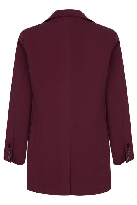 Ydence bordeaux dames blazer | Achteraanzicht