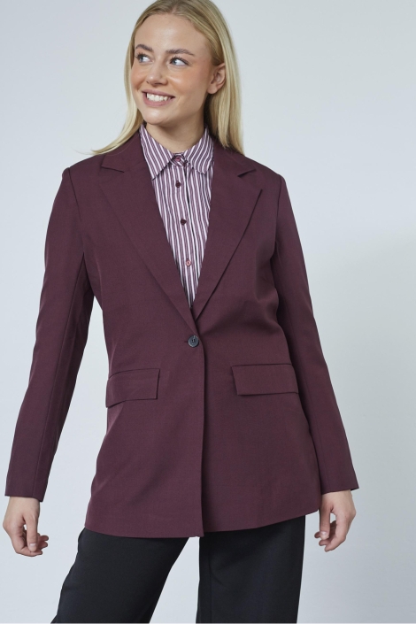 SisterS point bordeaux dames blazer | Model vooraanzicht