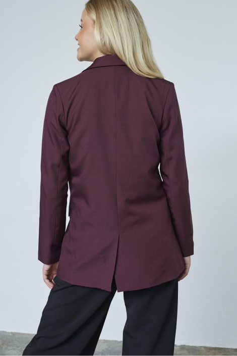 SisterS point bordeaux dames blazer | Model achteraanzicht