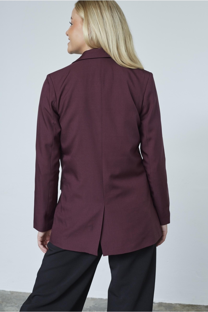 SisterS point bordeaux dames blazer | Model achteraanzicht
