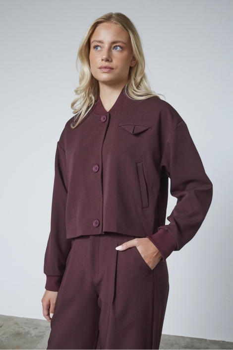 SisterS point bordeaux dames blazer | Model vooraanzicht