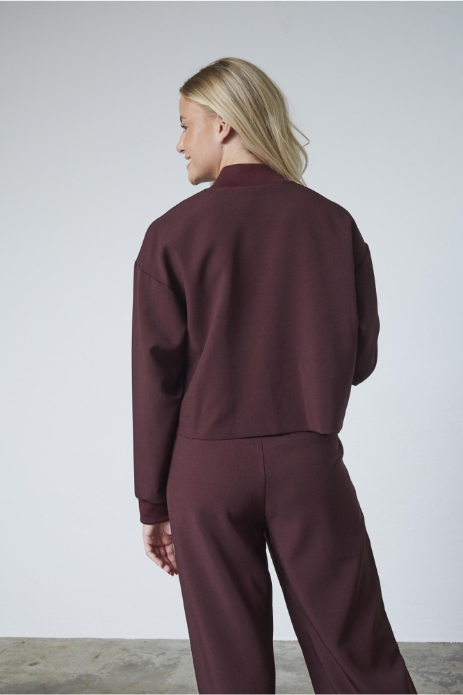 SisterS point bordeaux dames blazer | Model achteraanzicht