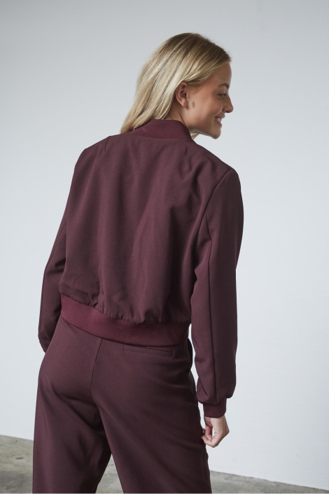 SisterS point bordeaux dames blazer | Model achteraanzicht
