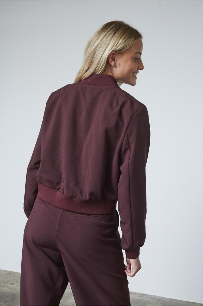 SisterS point bordeaux dames blazer | Model achteraanzicht