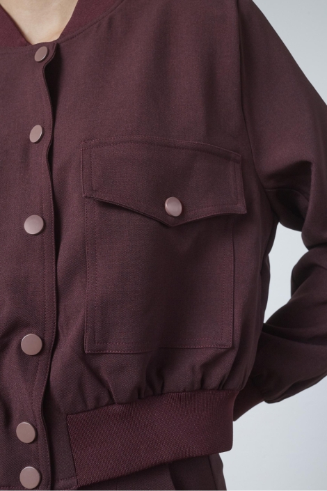 SisterS point bordeaux dames blazer | Close up