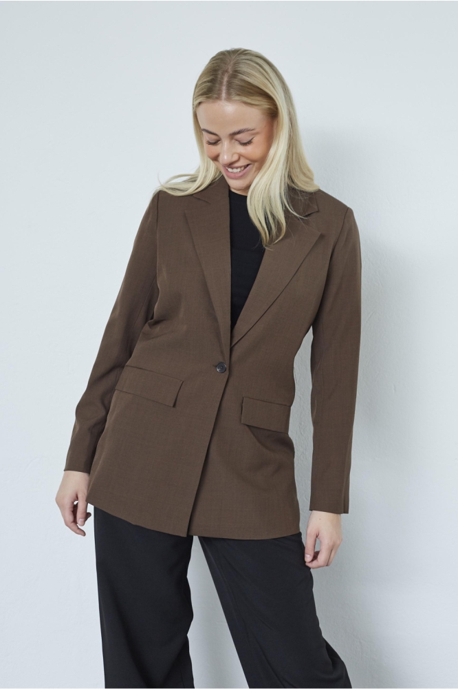 SisterS point bruine dames blazer | Model vooraanzicht