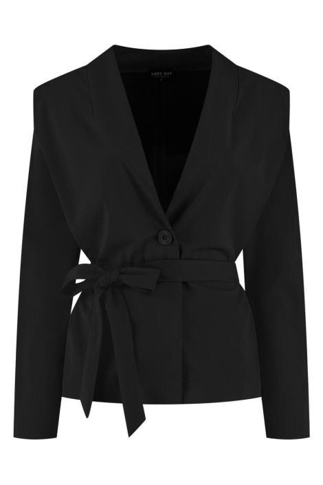 Lady Day zwarte dames blazer | Vooraanzicht