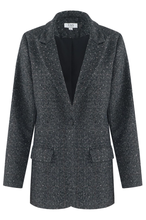 C&S The Label grijze dames blazer | Vooraanzicht