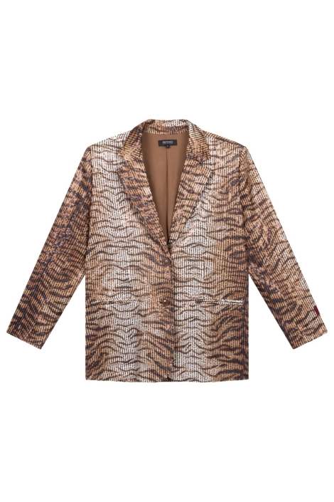 Refined Department camel dames blazer | Vooraanzicht