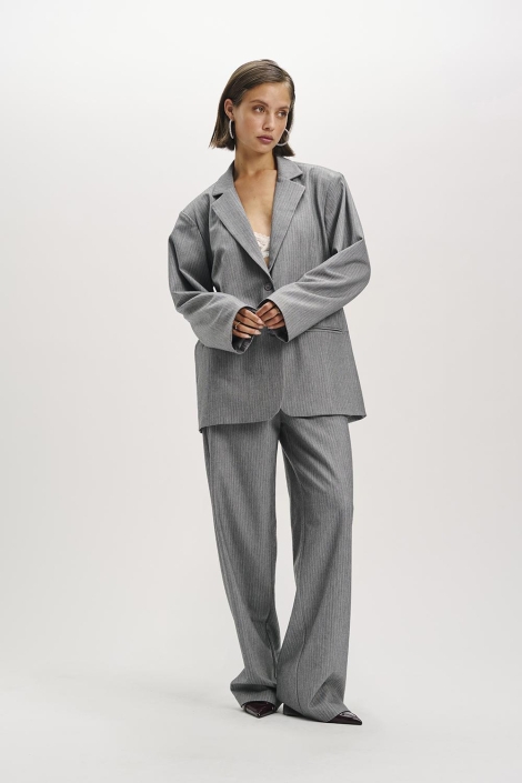Refined Department grijze dames blazer | Model