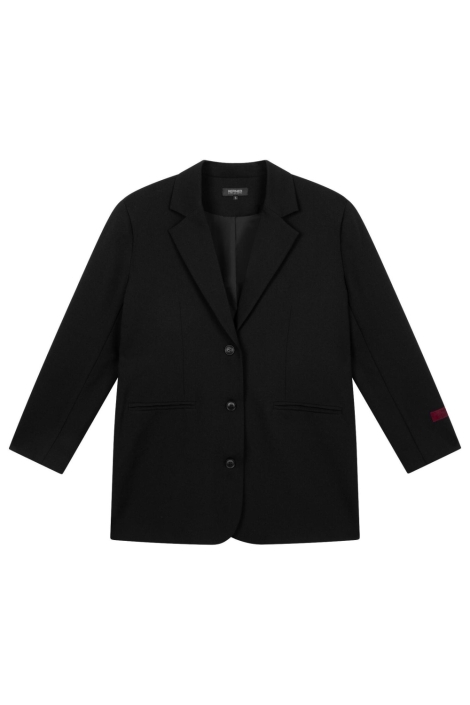 Refined Department zwarte dames blazer | Vooraanzicht