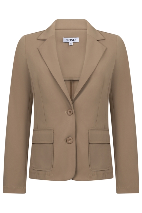 Zoso camel dames blazer | Vooraanzicht
