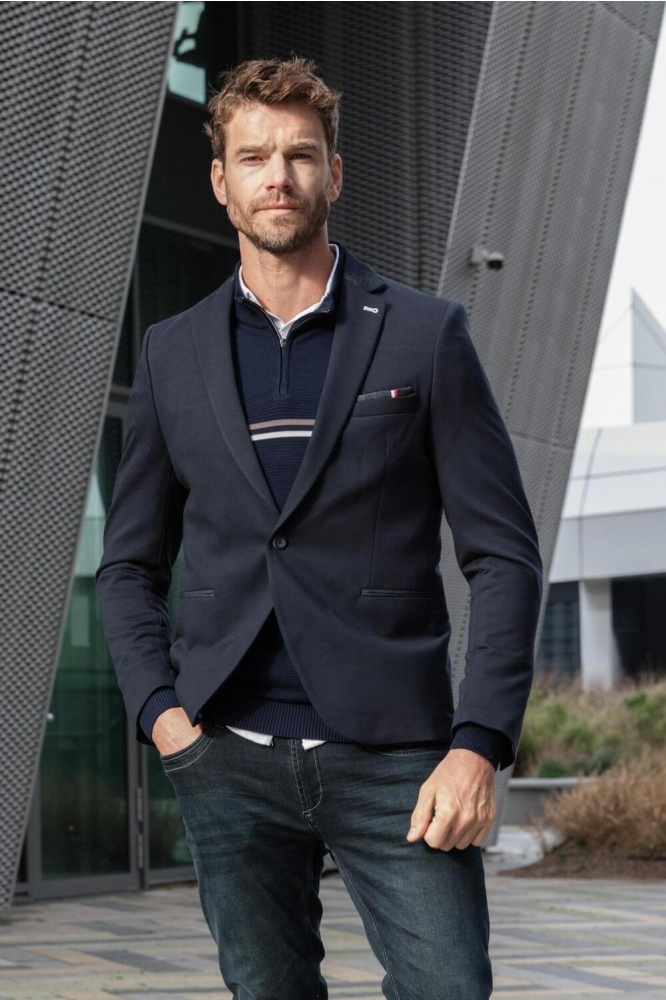 JERSEY BLAZER 2180 NAVY