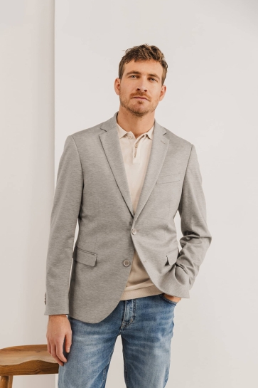 State of Art Colbert GEMELEERDE BLAZER VAN GEBREIDE STOF 711 15811 1614