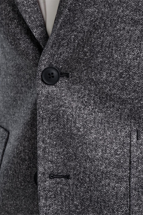 Vanguard grijze heren colbert | Close up