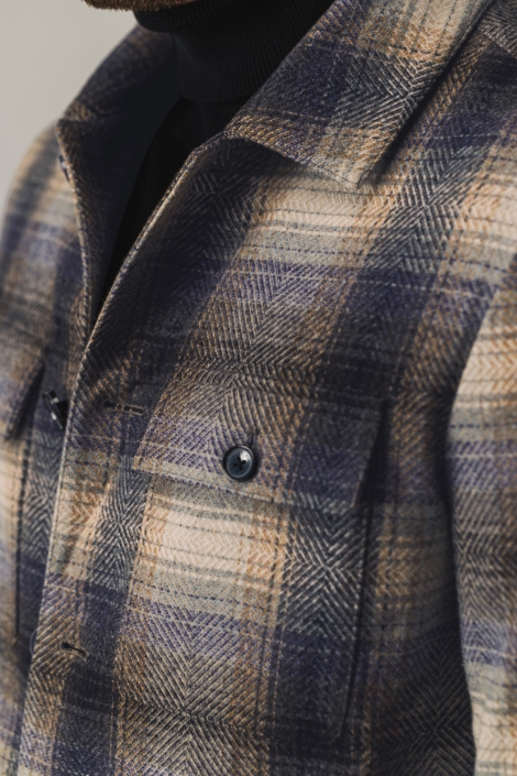 State of Art blauwe heren overhemd | Close up