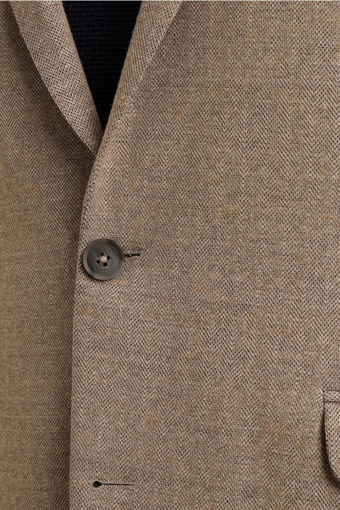 Vanguard camel heren colbert | Close up