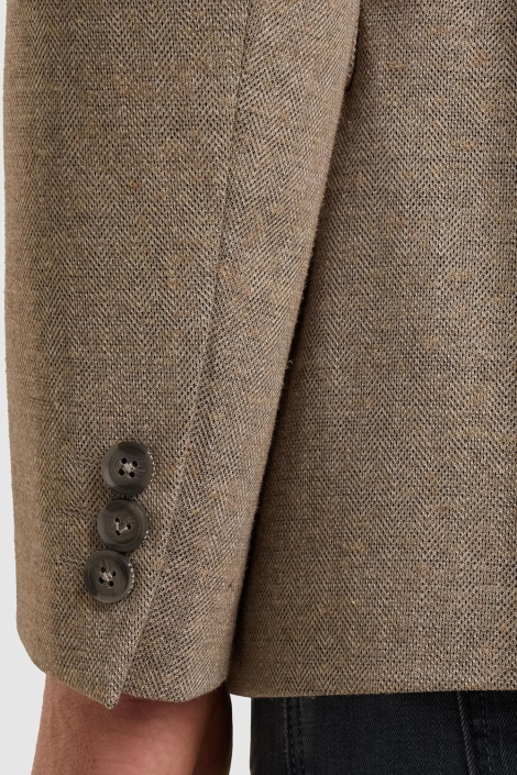 Vanguard camel heren colbert | Close up