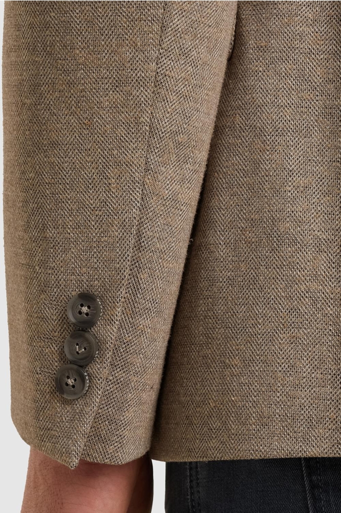 Vanguard camel heren colbert | Close up