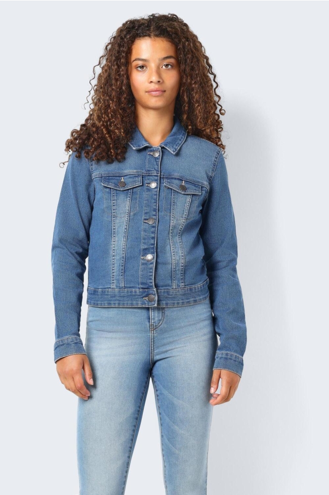 Noisy may blauwe dames jas