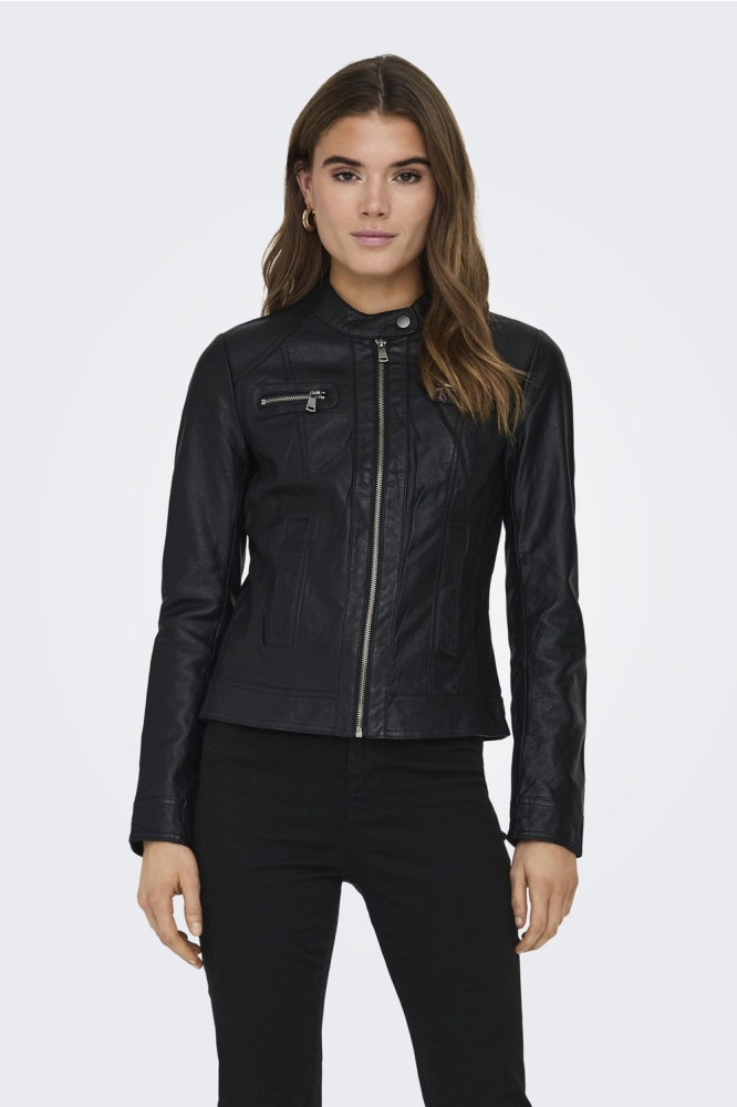 ONLBANDIT FAUX LEATHER BIKER OTW NOOS 15081400 Black