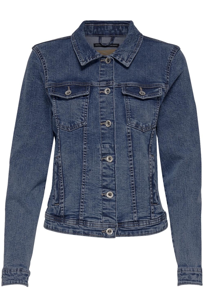 Only blauwe dames jas | Vooraanzicht