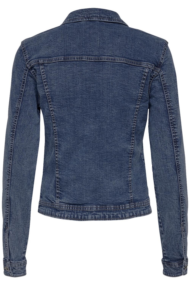 Only blauwe dames jas | Achteraanzicht