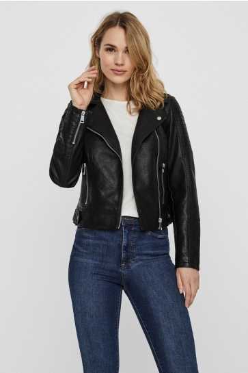 Vero Moda Jas VMKERRIULTRA SHORT COATED JACKET NO 10228728 Black