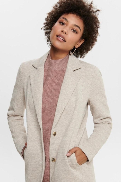 Only beige dames jas | Close up