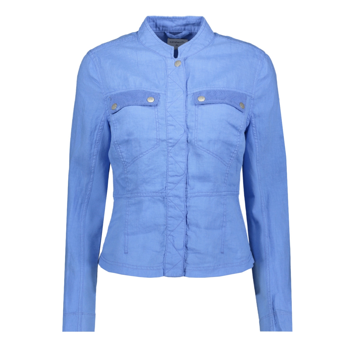 jasje met blinde drukknoop sluiting 25001565 sandwich jas 40064 Sandwich Jassen Dames | Sans online.nl