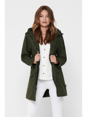 Only Jas ONLSALLY RAINCOAT CC OTW 15206116 Rosin/BLACK TEDD