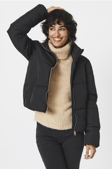 Jacqueline de Yong Jas JDYNEWERICA SHORT PADDED JACKET OTW 15213591 Black