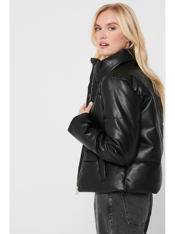 Jacqueline de Yong Jas JDYTRIXIE FAUX LEATHER JACKET OTW S 15211471 Black